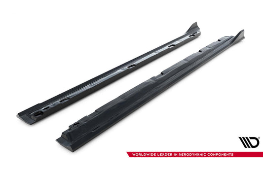 Praguri Maxton Design versiunea 2 pentru Skoda Superb (după 2024), negru lăcuit