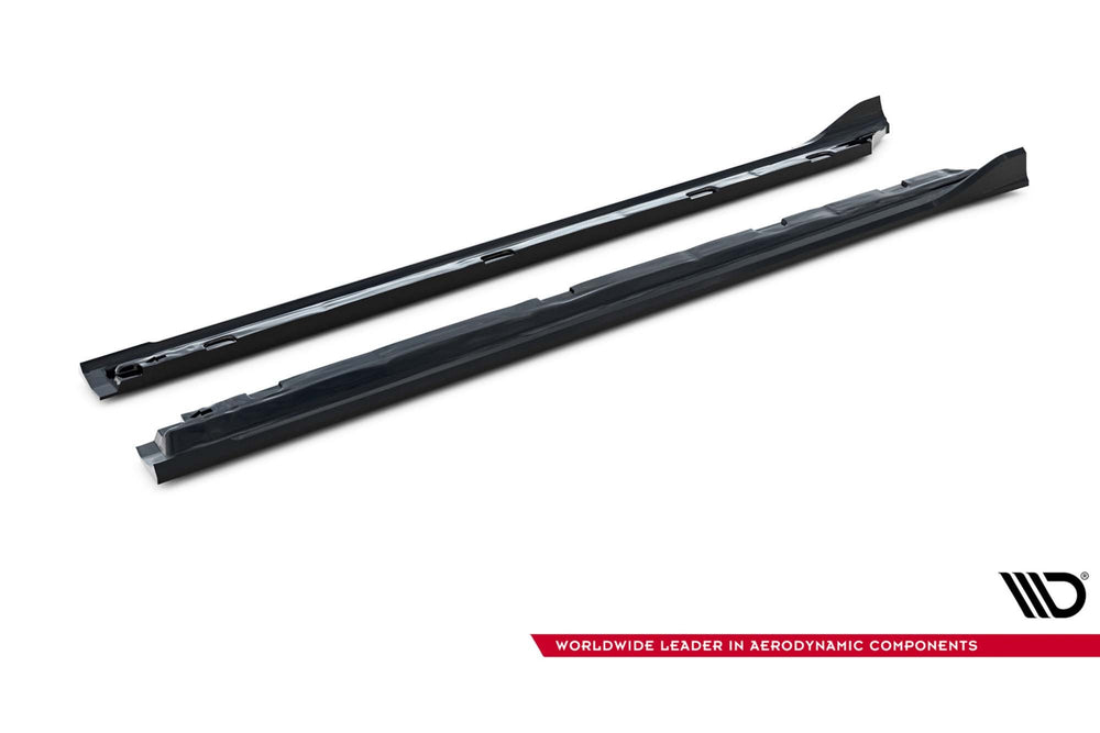 Praguri Maxton Design versiunea 2 pentru Skoda Superb (după 2024), negru lăcuit