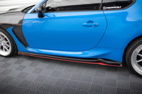 Maxton Design Side Skirts V2 for Toyota GR86 (2021 onwards), gloss black/red