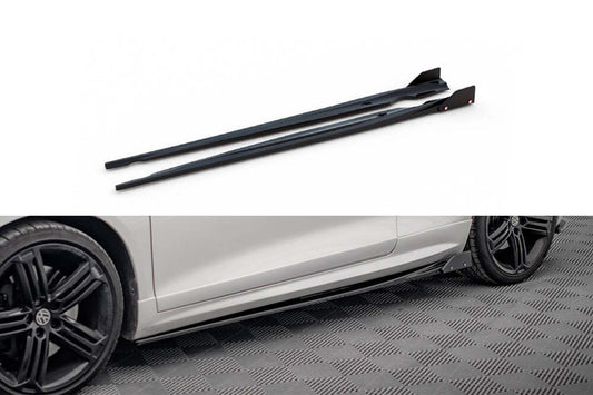 Praguri Maxton Design versiunea 2 pentru Volkswagen Scirocco R (2008-2014), lac negru