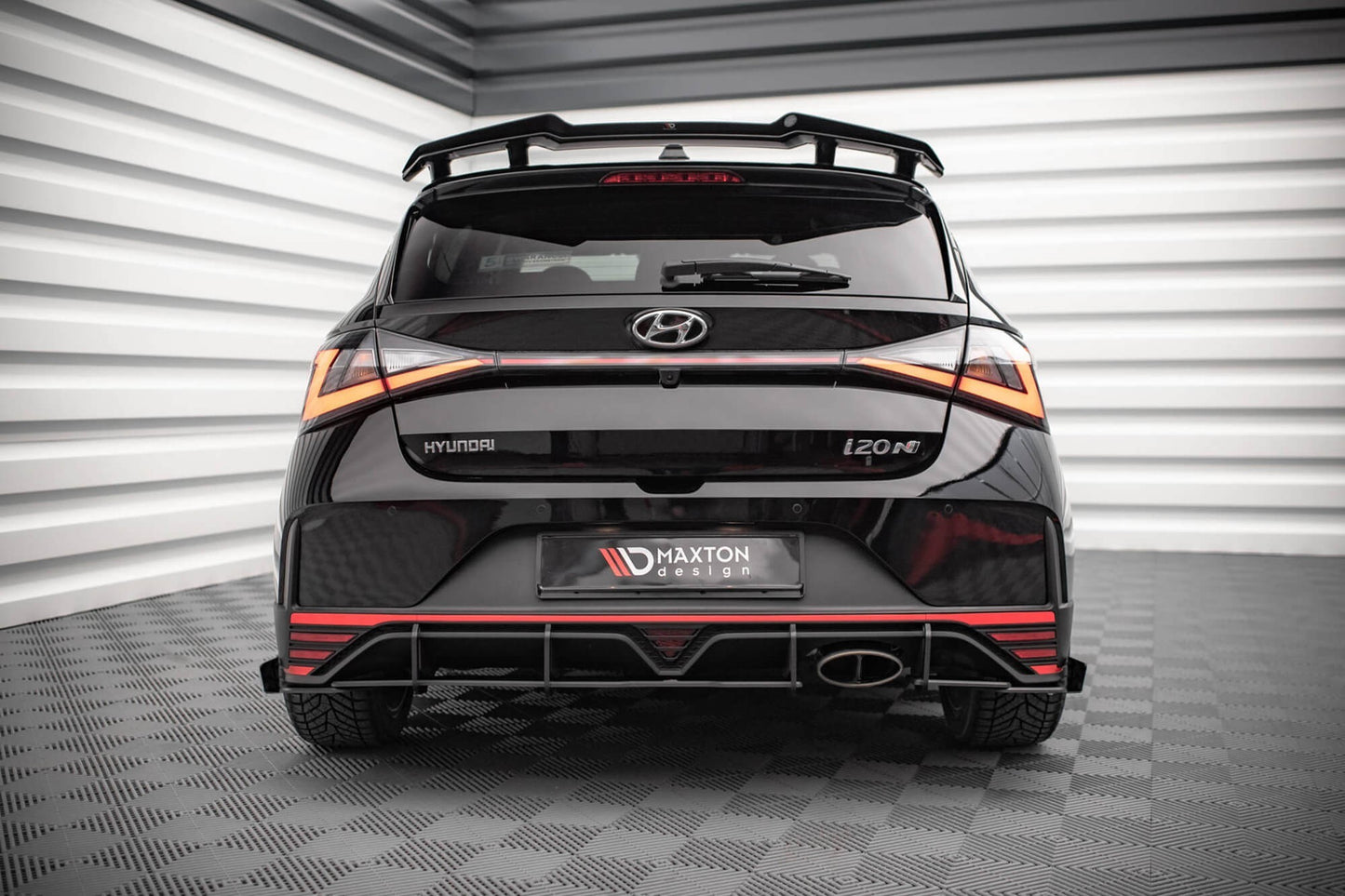 Maxton Design insertii pentru diffuser Hyundai i20 N (2020+), negru mat