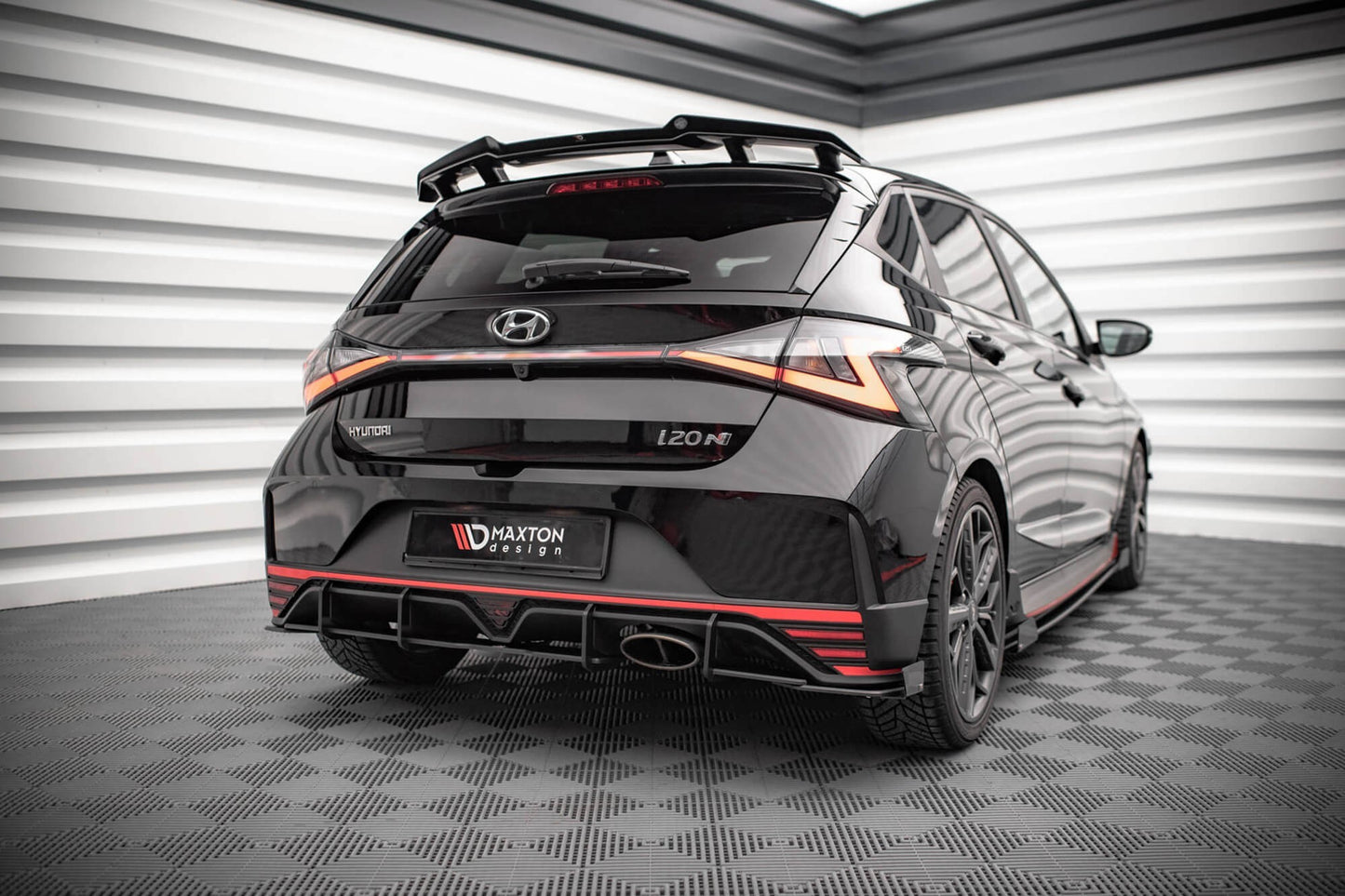 Maxton Design insertii pentru diffuser Hyundai i20 N (2020+), negru mat