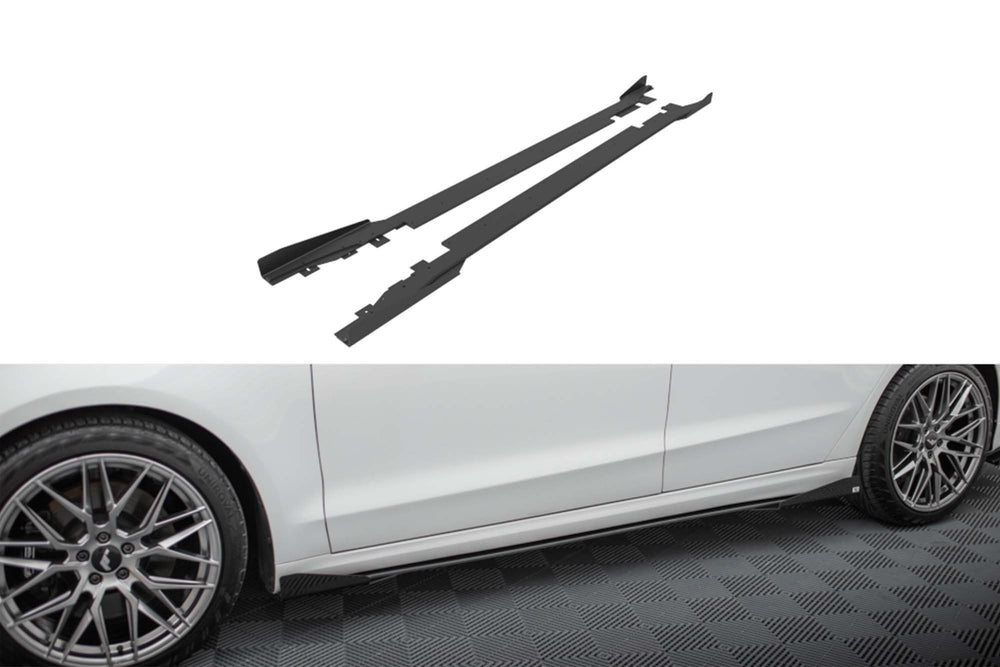 Praguri portiere Maxton Design pentru Ford Mondeo Sport (2019-2022), Fusion Sport (2019-2020), negru mat