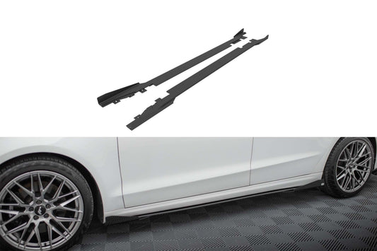 Praguri portiere Maxton Design pentru Ford Mondeo Sport (2019-2022), Fusion Sport (2019-2020), negru mat