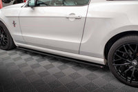 Praguri portiere Maxton Design pentru Ford Mustang Mk5 (2009-2014), negru lucios
