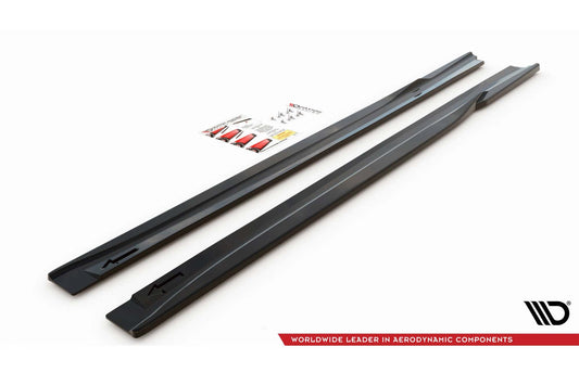 Praguri portiere Maxton Design pentru Hyundai i40 (2011-2014), negru lac
