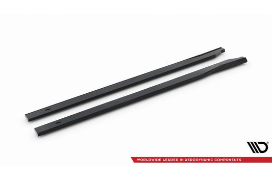 Praguri portiere Maxton Design pentru Hyundai Kona N-Line (2022-), negru lac
