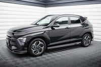 Praguri portiere Maxton Design pentru Hyundai Kona N-Line (2022-), negru lac