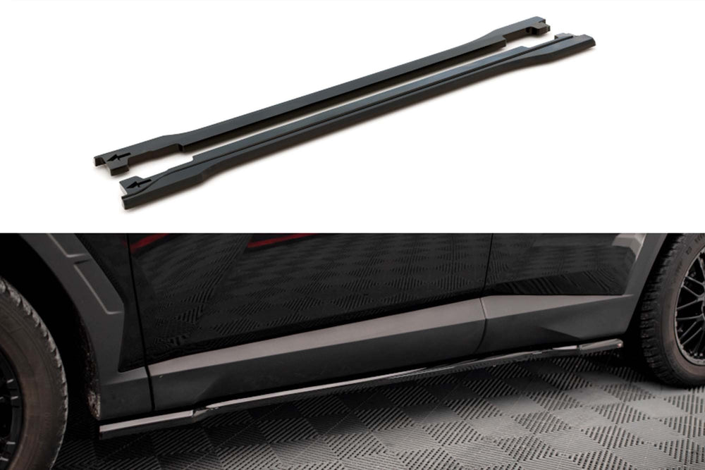 Praguri portiere Maxton Design pentru Hyundai Tucson MK4 (2020-), negru lac
