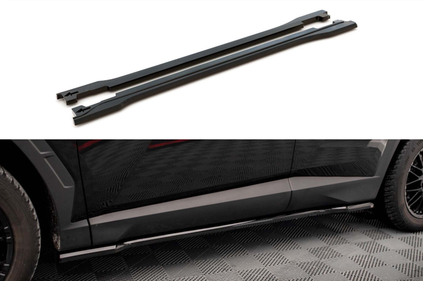 Praguri portiere Maxton Design pentru Hyundai Tucson MK4 (2020-), negru lac