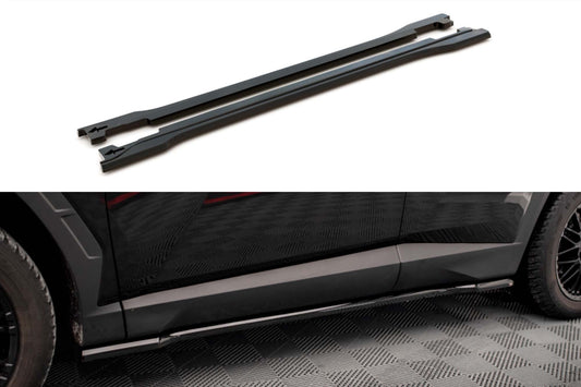 Praguri portiere Maxton Design pentru Hyundai Tucson MK4 (2020-), negru lac