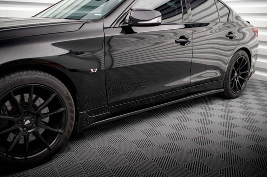 Maxton Design praguri usi pentru Infiniti Q50 S Mk1 (2013-2016), culoare carbon