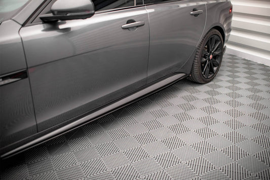 Praguri usi Maxton Design pentru Jaguar XF R-Sport (2015-2020), negru mat