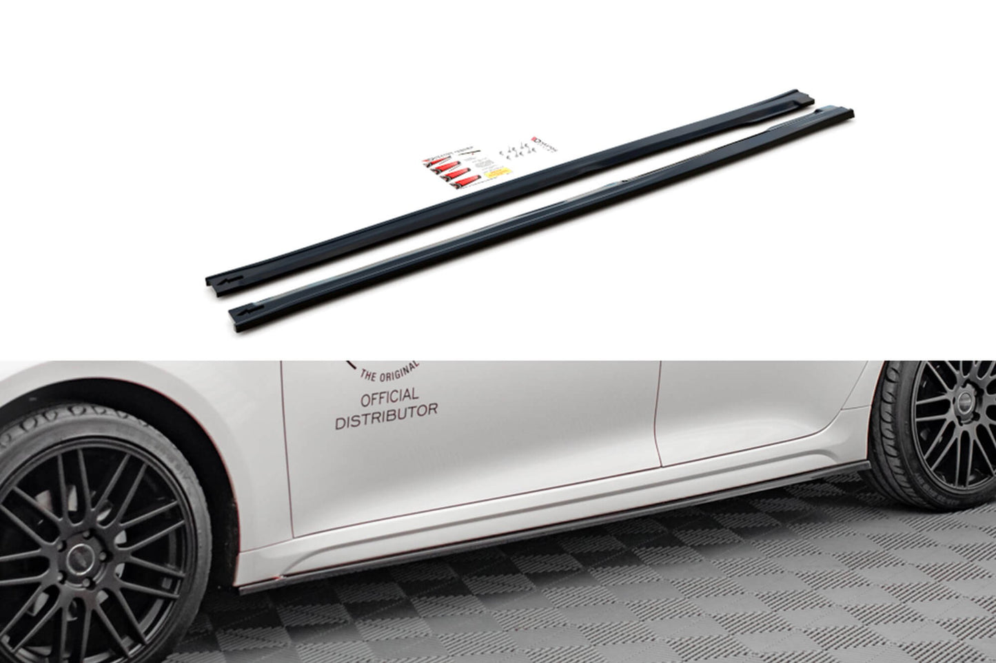 Maxton Design side skirts for Kia Optima (2015-2018), gloss black