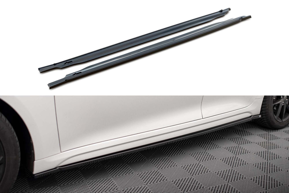 Maxton Design side skirts for Kia Optima Mk4 (2018-2020), carbon look