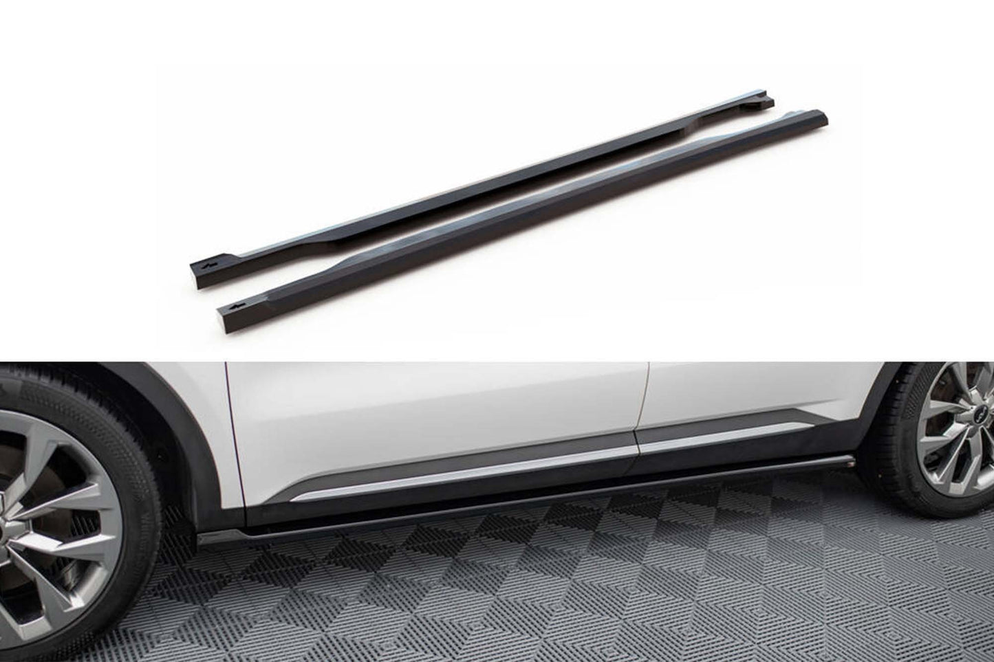 Maxton Design side skirts for Kia Sorento (2020-2023), black gloss