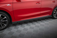 Maxton Design side skirts for Skoda Fabia Monte Carlo (from 2021), gloss black