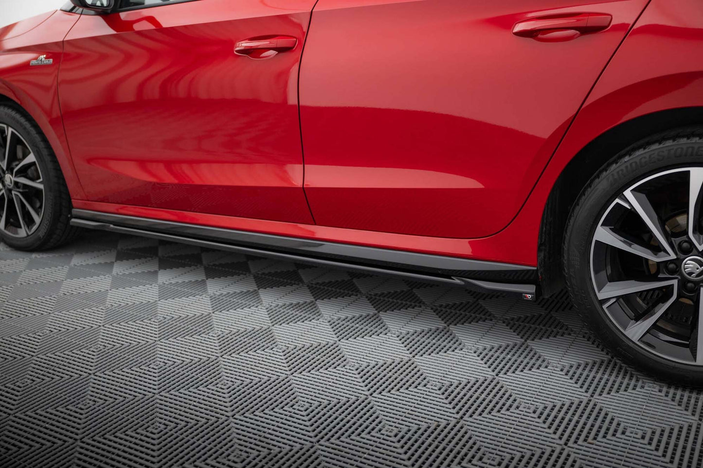 Maxton Design side skirts for Skoda Fabia Monte Carlo (from 2021), gloss black