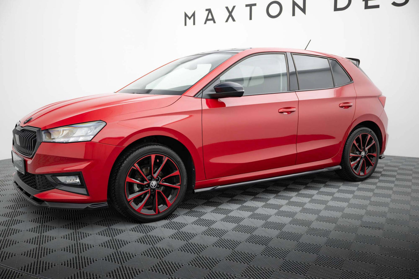 Maxton Design side skirts for Skoda Fabia (from 2021), gloss black