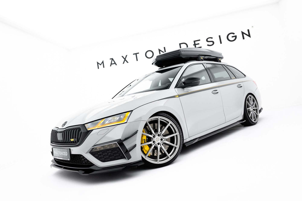 Praguri Maxton Design pentru Skoda Octavia RS Liftback, break (2020-2024), lac negru