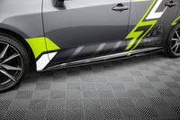Maxton Design side skirts for Toyota Corolla GR Sport station wagon (2019-2023), gloss black