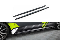 Maxton Design side skirts for Toyota Corolla GR Sport station wagon (2019-2023), gloss black