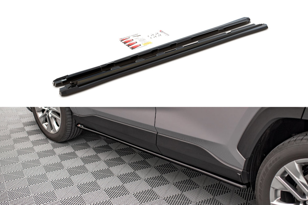 Maxton Design Side Skirts pentru Toyota Rav4 (după 2019), negru lucios