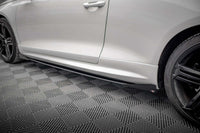 Praguri Maxton Design pentru portiere Volkswagen Scirocco R 2008-2014, negru mat