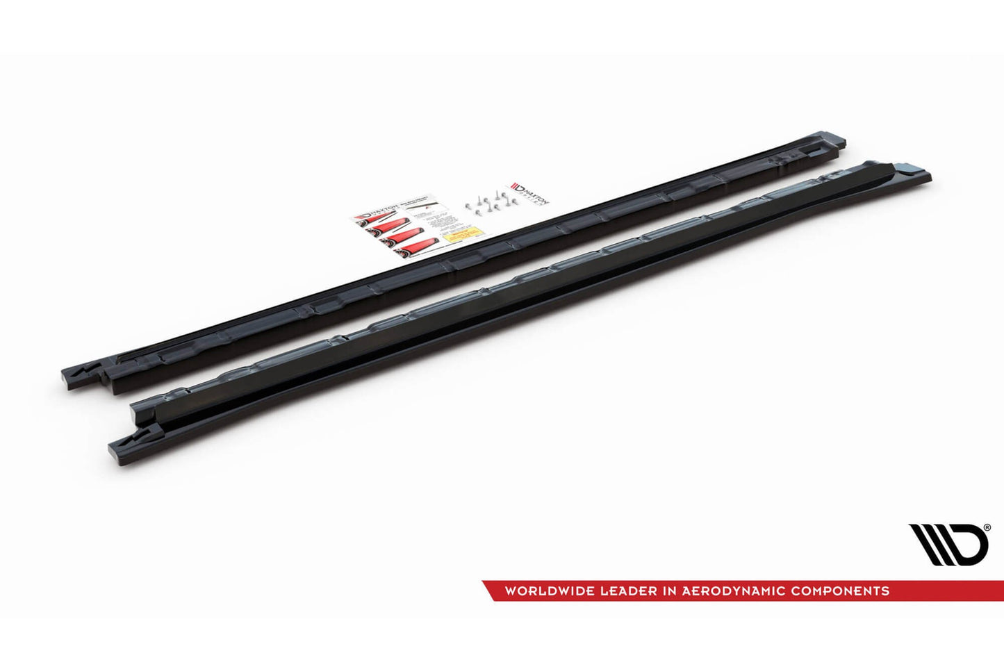 Praguri usi Maxton Design pentru Volkswagen Tiguan R, R-Line (dupa 2020), lac negru