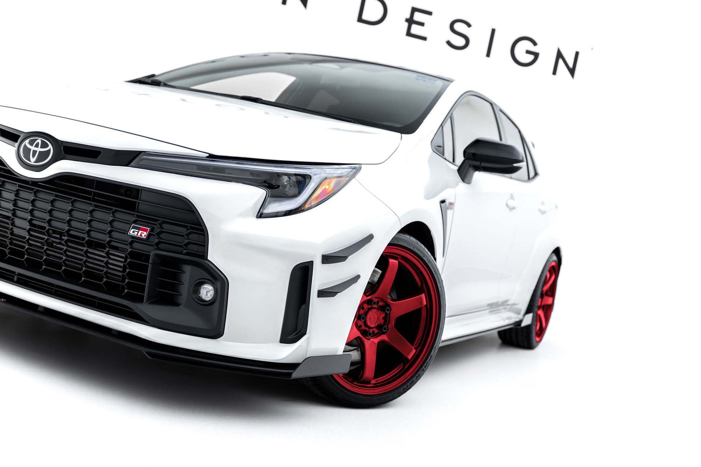 Extensii bară față Maxton Design pentru Toyota GR Corolla (2022-2024), lac negru
