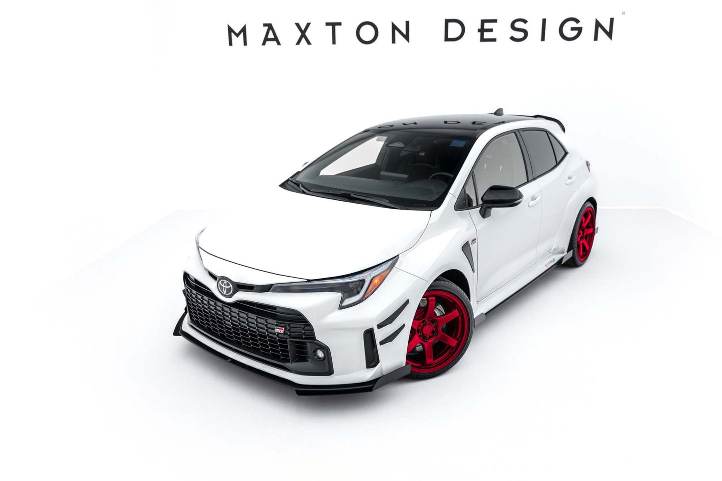 Extensii bară față Maxton Design pentru Toyota GR Corolla (2022-2024), lac negru