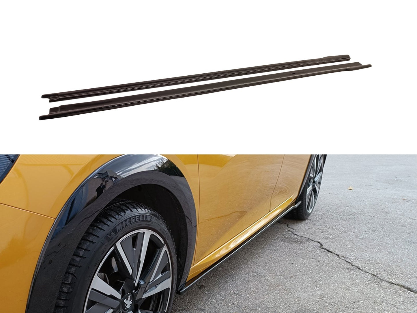 Motordrome Design pachet add-on versiunea 2 pentru praguri Peugeot 208 Mk2 (2019+)