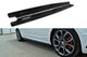 Maxton Design RS Side Skirt Diffusers for Skoda Octavia hatchback/wagon (2013-2019), matte black