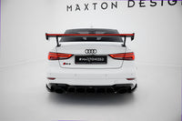 Eleron din carbon cu LED, compatibil cu Audi A3 / A3 S-Line / S3 / RS3 Sedan 8V / 8V Facelift (2013-2020)