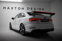 Eleron din carbon cu LED, compatibil cu Audi A3 / A3 S-Line / S3 / RS3 Sedan 8V / 8V Facelift (2013-2020)
