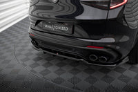 Splitter spate cu bare verticale pentru Alfa Romeo Stelvio Quadrifoglio Mk1 (dupa 2016)