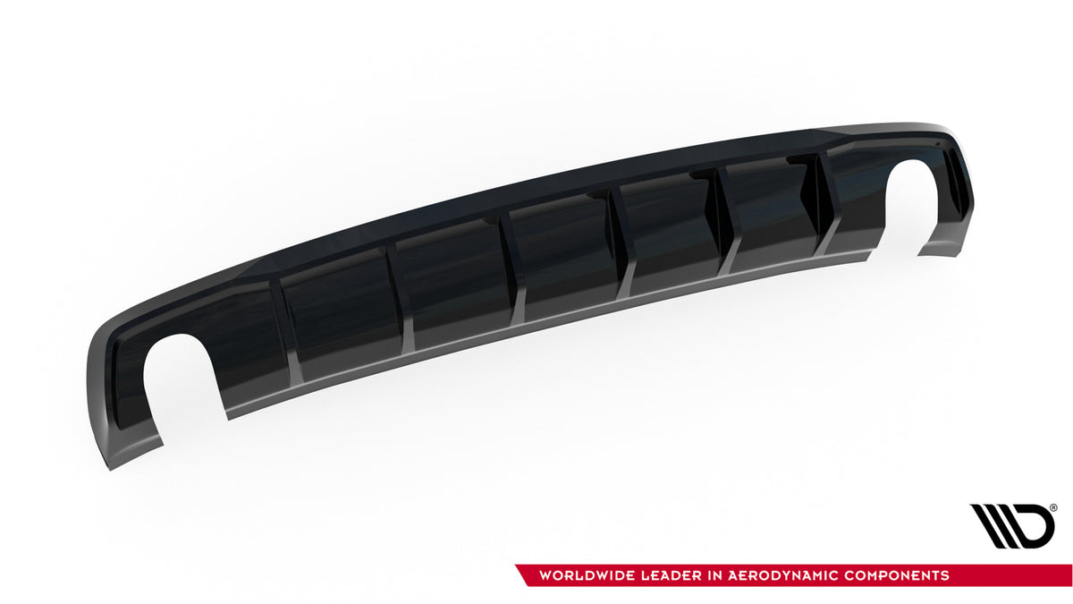 Diffuser bara spate compatibil cu Audi A3 Sedan 8V (evacuare 2 puncte) (2013-2016)