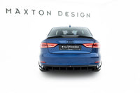 Diffuser bara spate compatibil cu Audi A3 Sedan 8V (evacuare 2 puncte) (2013-2016)