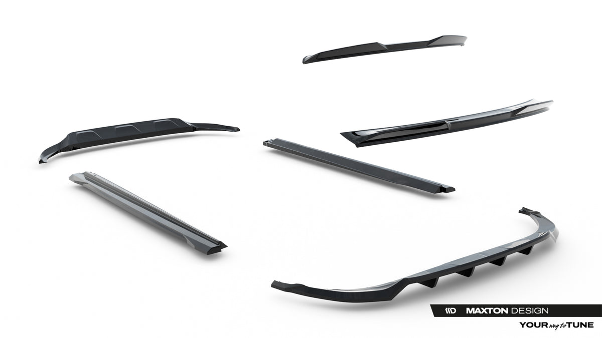 Set de splittere compatibil cu Audi Q8 Mk1 (2018-2023)