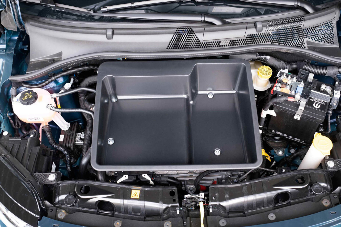 Cutie Rati Frunk pentru portbagajul frontal Fiat 500e dupa 2020, 13L, 44x31x6/13cm, neagra