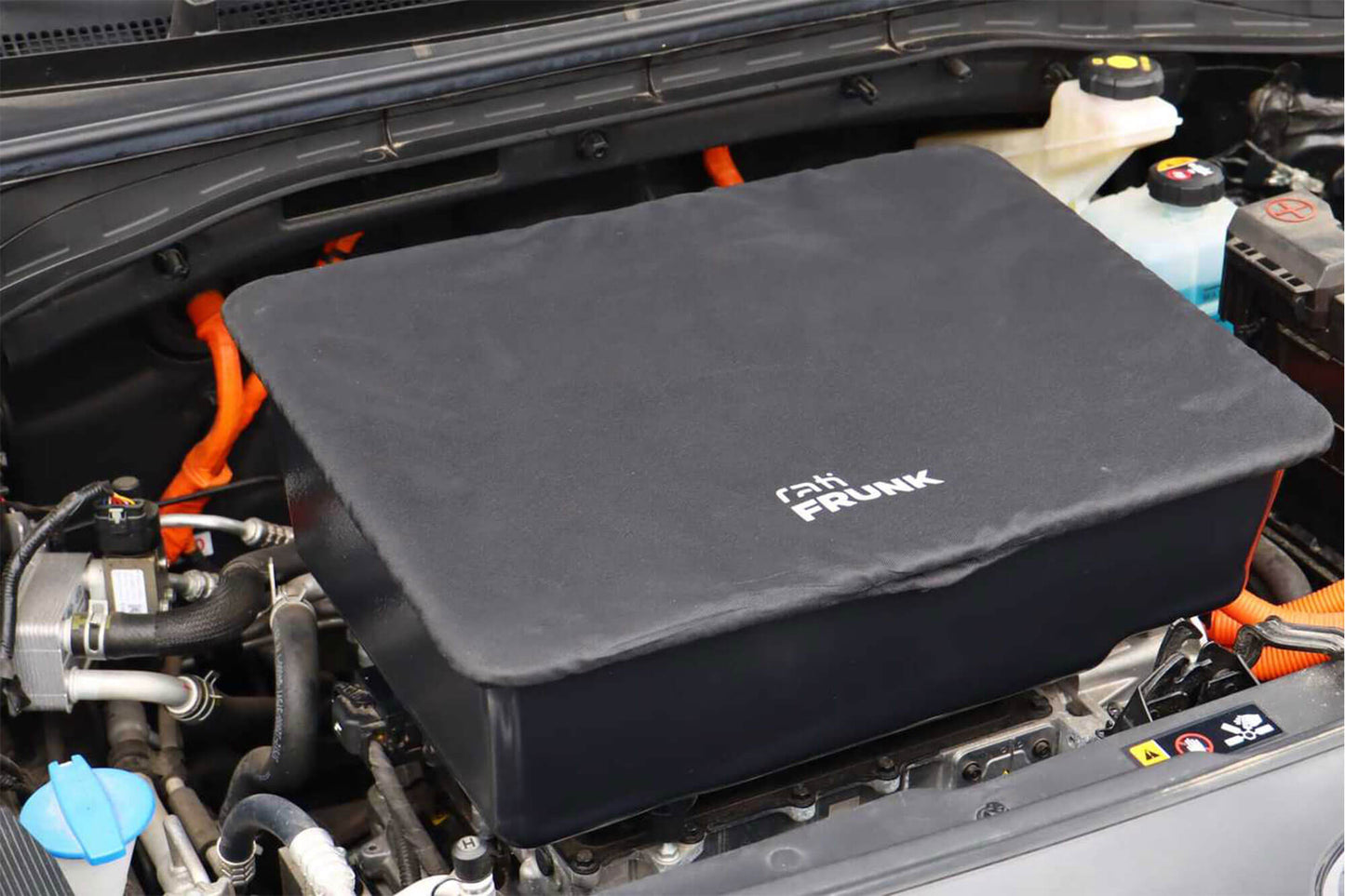 Cutie Rati Frunk pentru portbagajul frontal Hyundai Kona Electric 2018-2023, Kia e-Niro 2018-2021, Kia e-Soul dupa 2020, 24L, 52x39x19cm, neagra