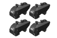 Hakr prinderi tip 344 pentru bare Wing, compatibile cu mașini care dispun de șine încorporate, capacitate de încărcare până la 100 kg, negre, set de 4 bucăți