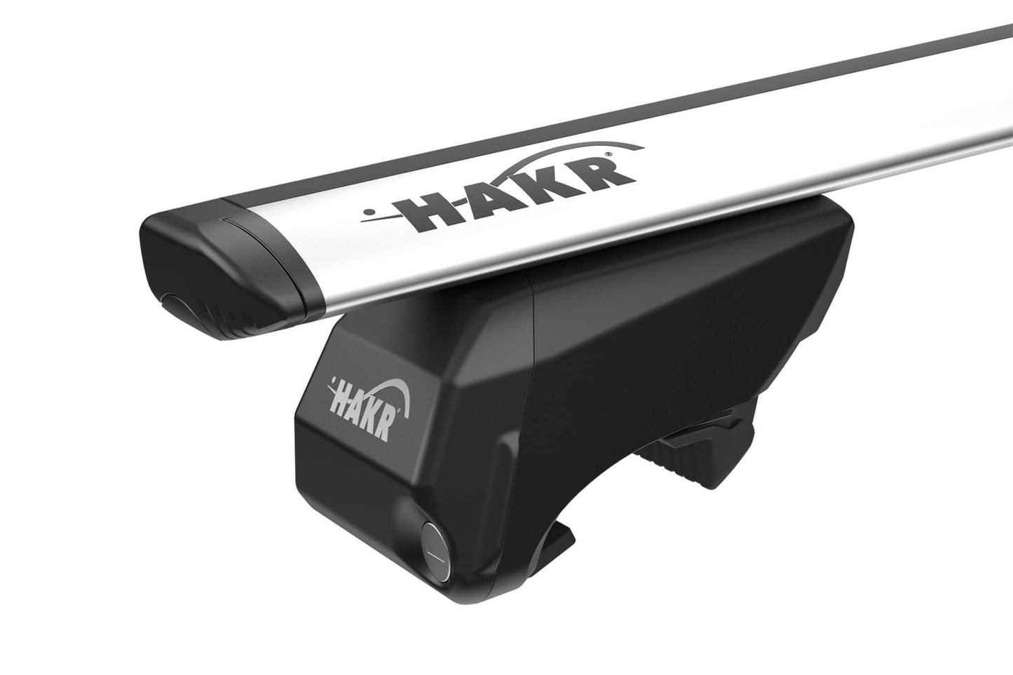 Hakr prinderi tip 344 pentru bare Wing, compatibile cu mașini care dispun de șine încorporate, capacitate de încărcare până la 100 kg, negre, set de 4 bucăți