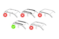 Hakr prinderi tip 344 pentru bare Wing, compatibile cu mașini care dispun de șine încorporate, capacitate de încărcare până la 100 kg, negre, set de 4 bucăți