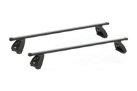 Hakr steel roof bars with fixings for Skoda Fabia hatchback 2007-2014 without factory rails, black