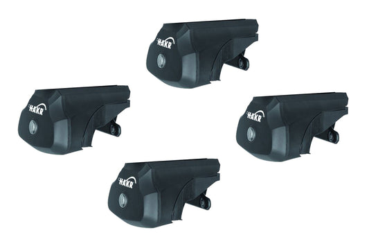 Hakr prinderi tip 148 pentru Opel Insignia station wagon (2008-2017) cu bare longitudinale integrate, negre, set 4 bucati