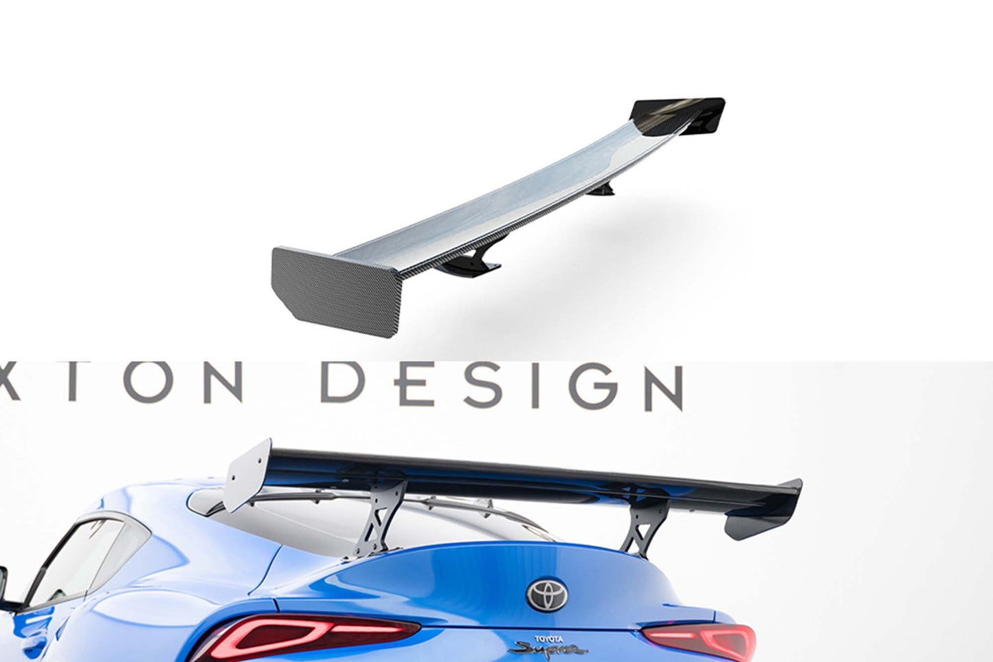 Spoiler fibra carbon Maxton Design pentru portbagaj tip aripa Toyota Supra (dupa 2019)
