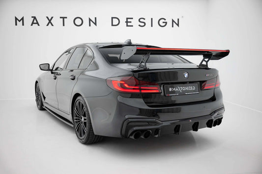 Maxton Design spoiler portbagaj tip aripa din fibra de carbon cu stop LED pentru BMW Seria 5 G30 Sedan / M5 F90 Sedan (2017-2024)