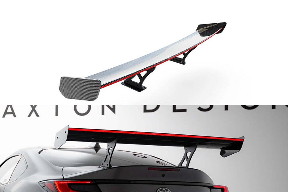 Spoiler din fibră de carbon Maxton Design pentru aripa portbagaj cu lumină de frână LED pentru Toyota GR86 (după 2021)