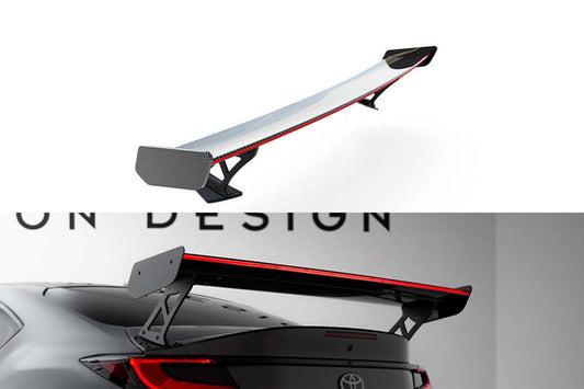 Spoiler din fibra de carbon Maxton Design pentru aripa portbagaj cu lumina de frana LED pentru Toyota GR86 (dupa 2021)